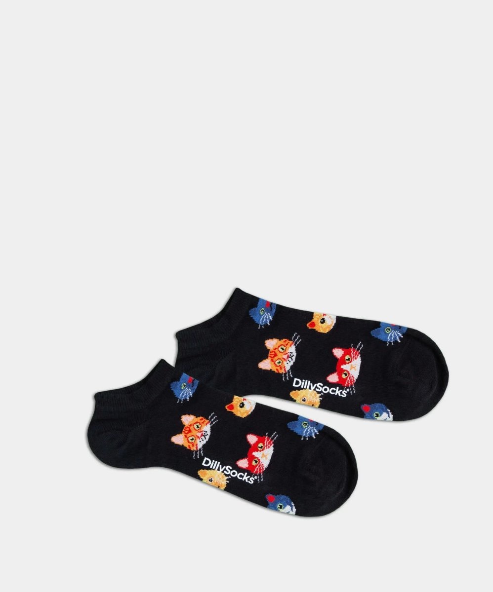 Sneakersocken Short Night Kitten von DillySocks