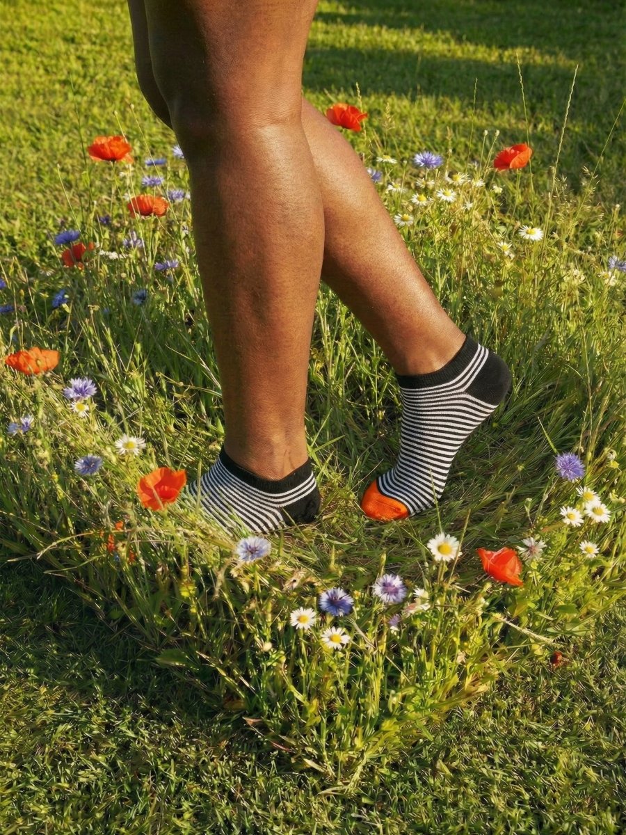 Sneakersocken Short Nightfall Stripes von DillySocks