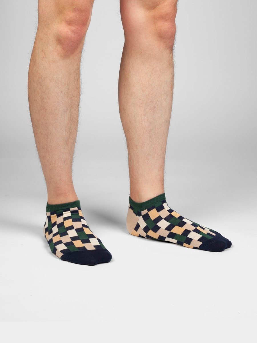 Sneakersocken Short Retro Grid von DillySocks