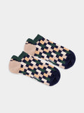 Sneakersocken Short Retro Grid von DillySocks