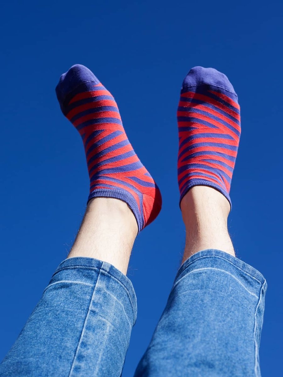 Sneakersocken Short Serrated Stripes von DillySocks