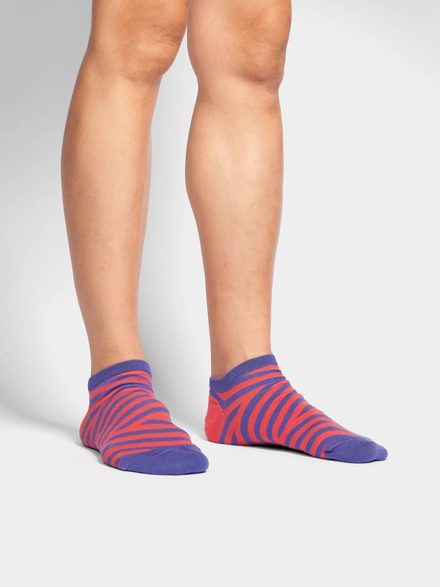 Sneakersocken Short Serrated Stripes von DillySocks