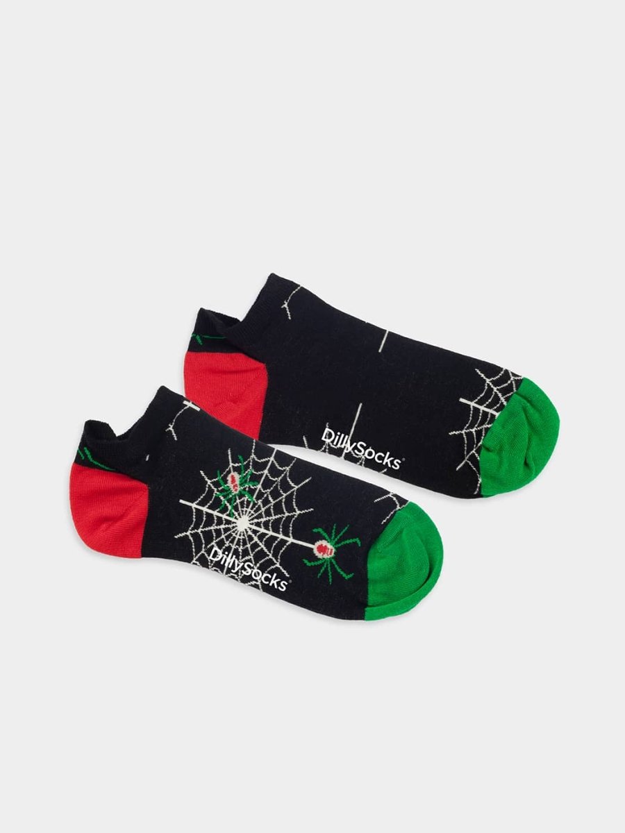 Sneakersocken Short Spider Invasion von DillySocks