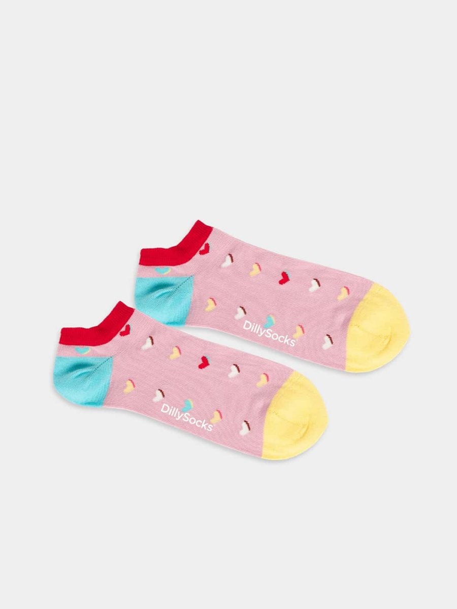 Sneakersocken Short Sweet Heart Of Mine von DillySocks