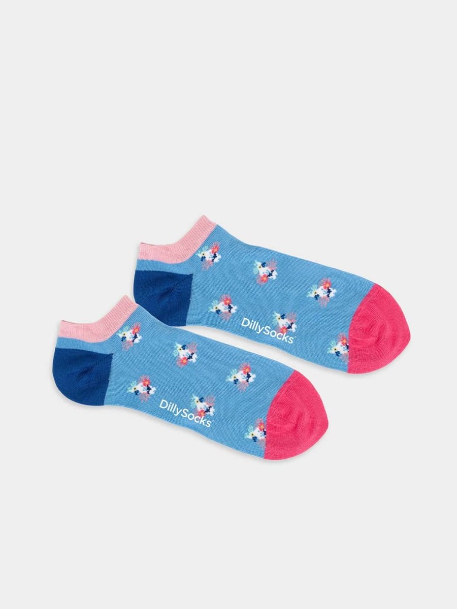 Sneakersocken Short Tropical Bird of Paradise von DillySocks