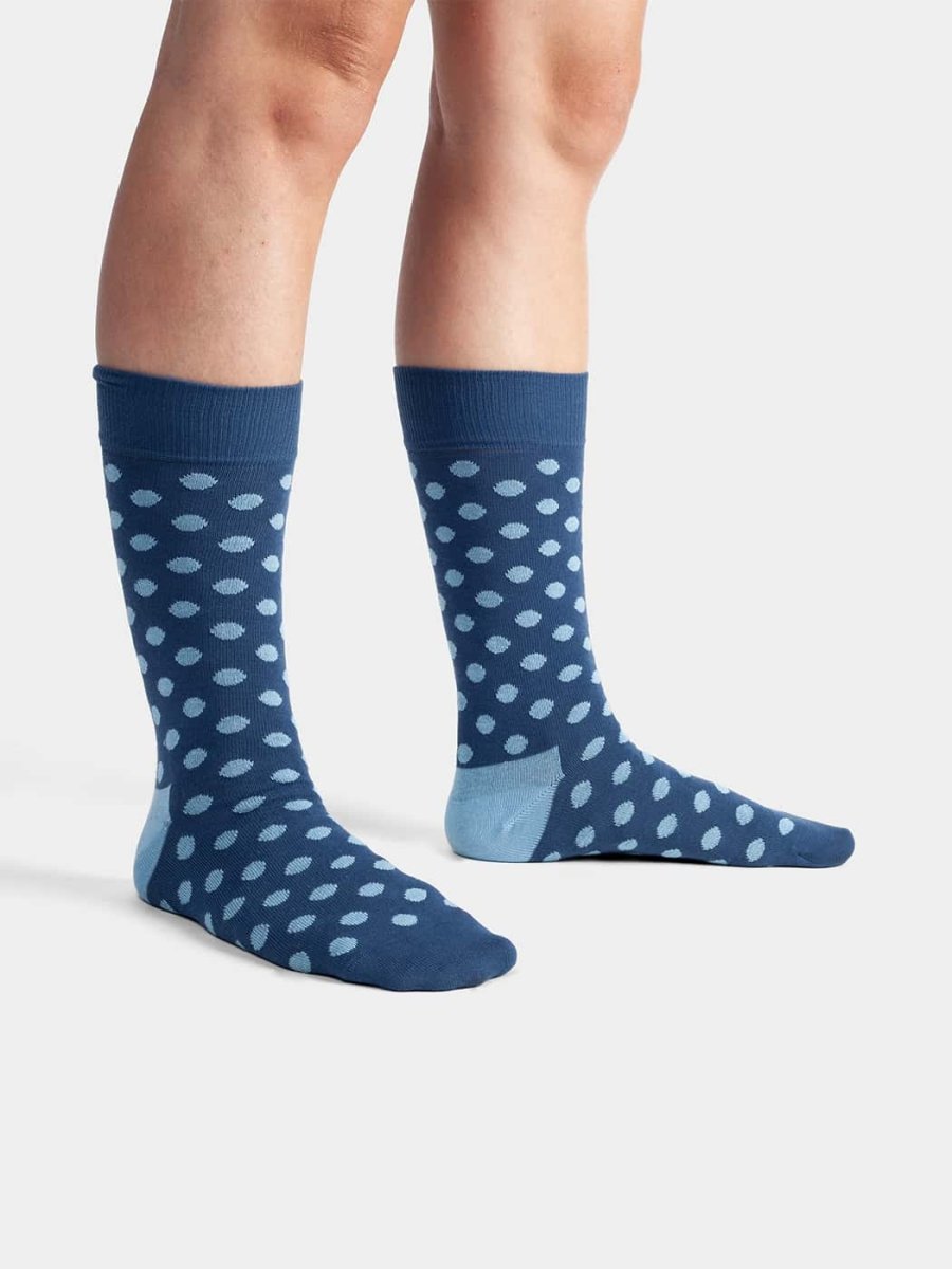 Socken Big Blue Dots von DillySocks
