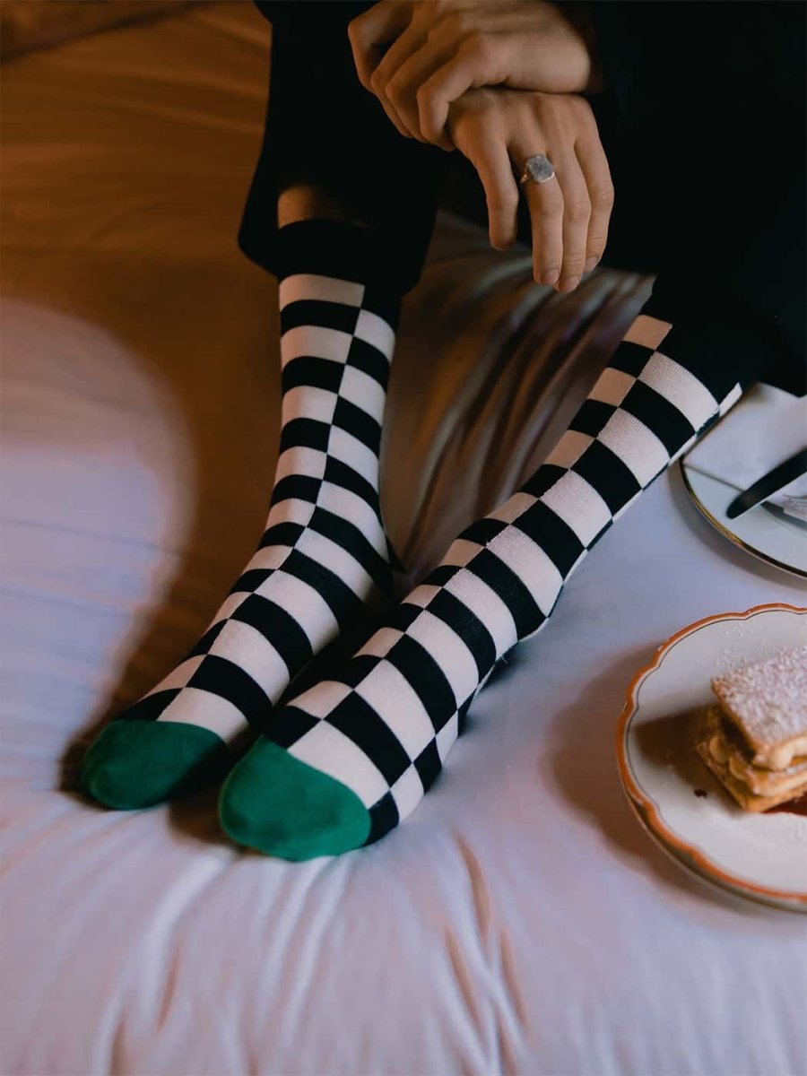 Socken Chessboard Visions von DillySocks