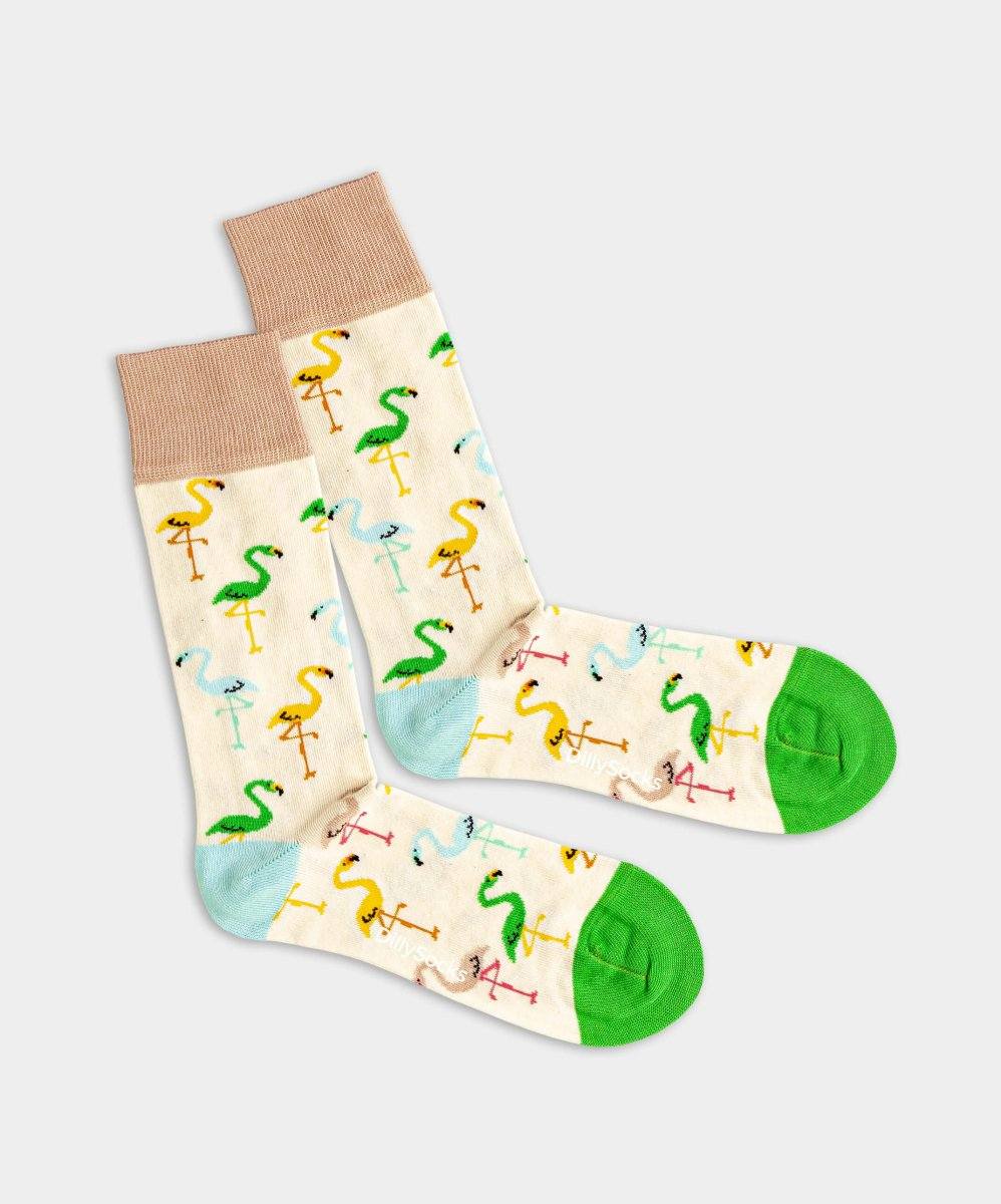 Socken Flamingo Cream von DillySocks