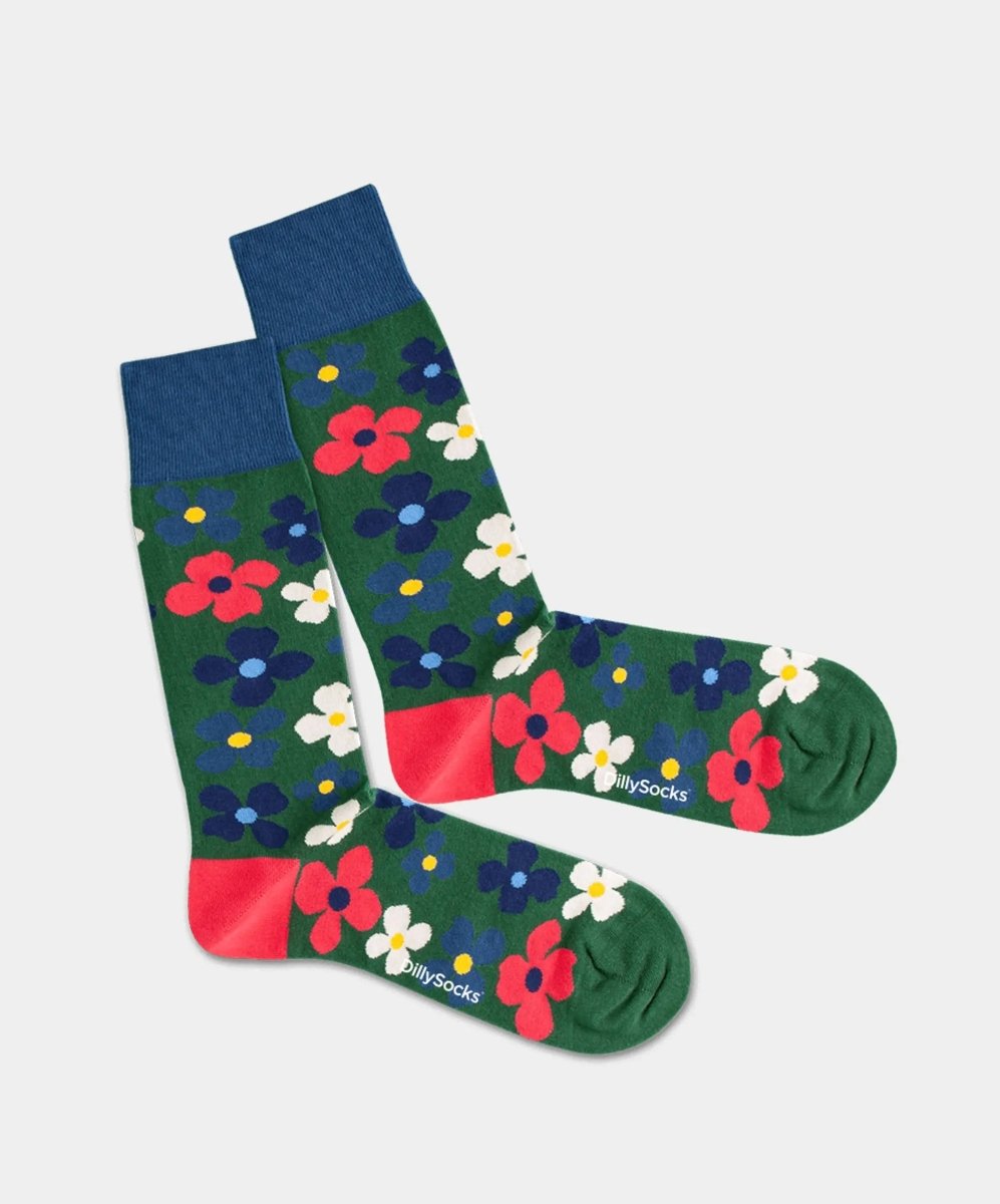 Socken Floral Grass von DillySocks