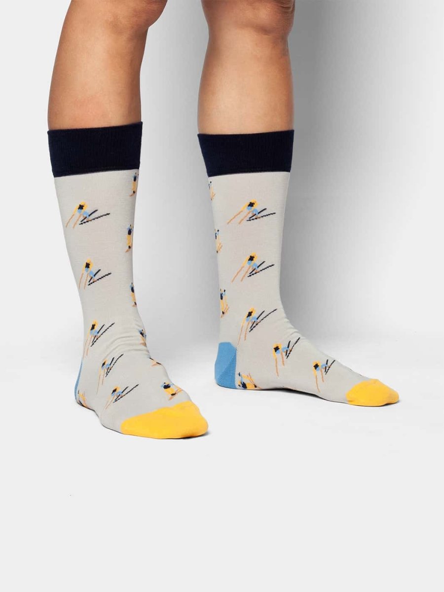 Socken Foggy Skiing von DillySocks