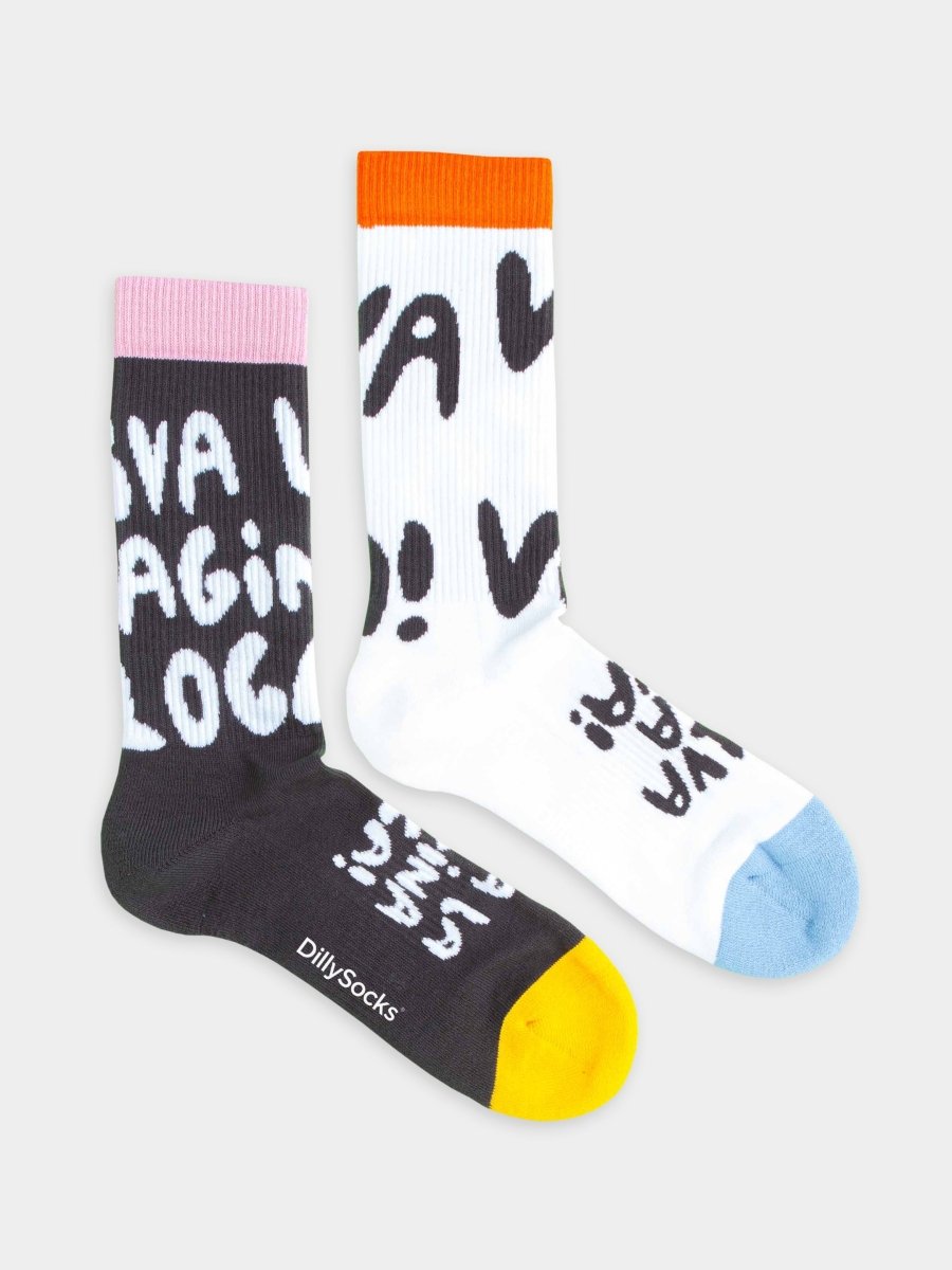 Socken - Geschenkbox Einhorn (3er Box) von DillySocks