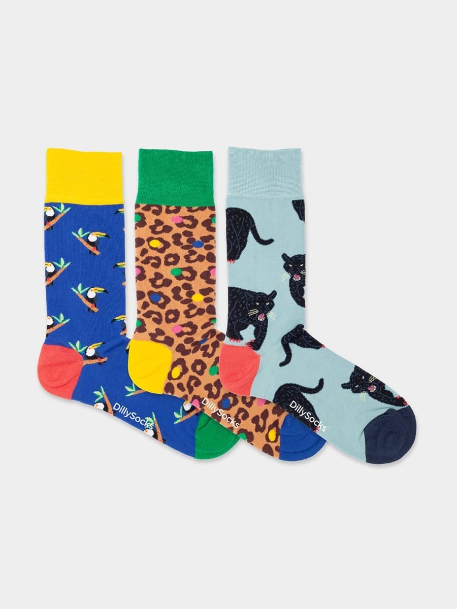 Socken - Geschenkbox Exotic Trio (3er Box) von DillySocks