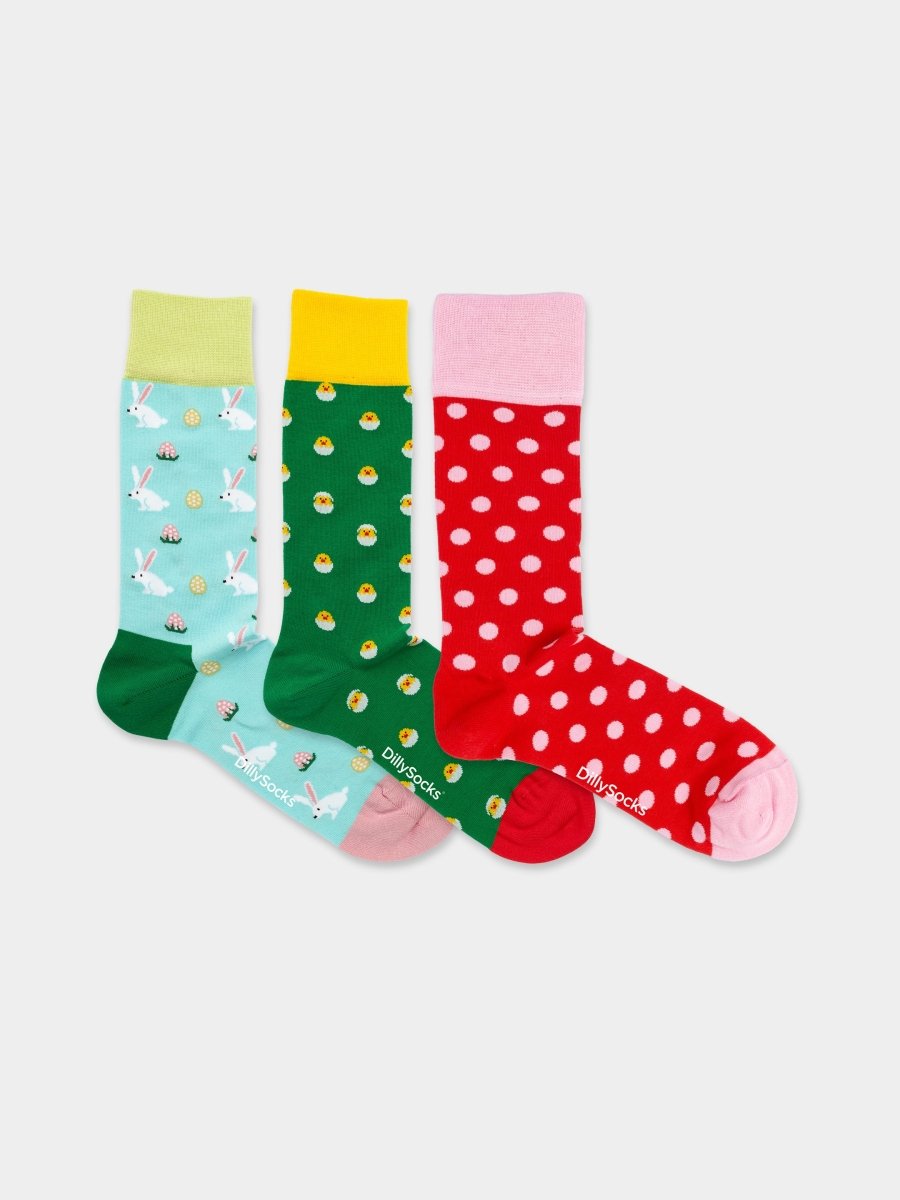 Socken - Geschenkbox Hoppy Days (3er Box) von DillySocks