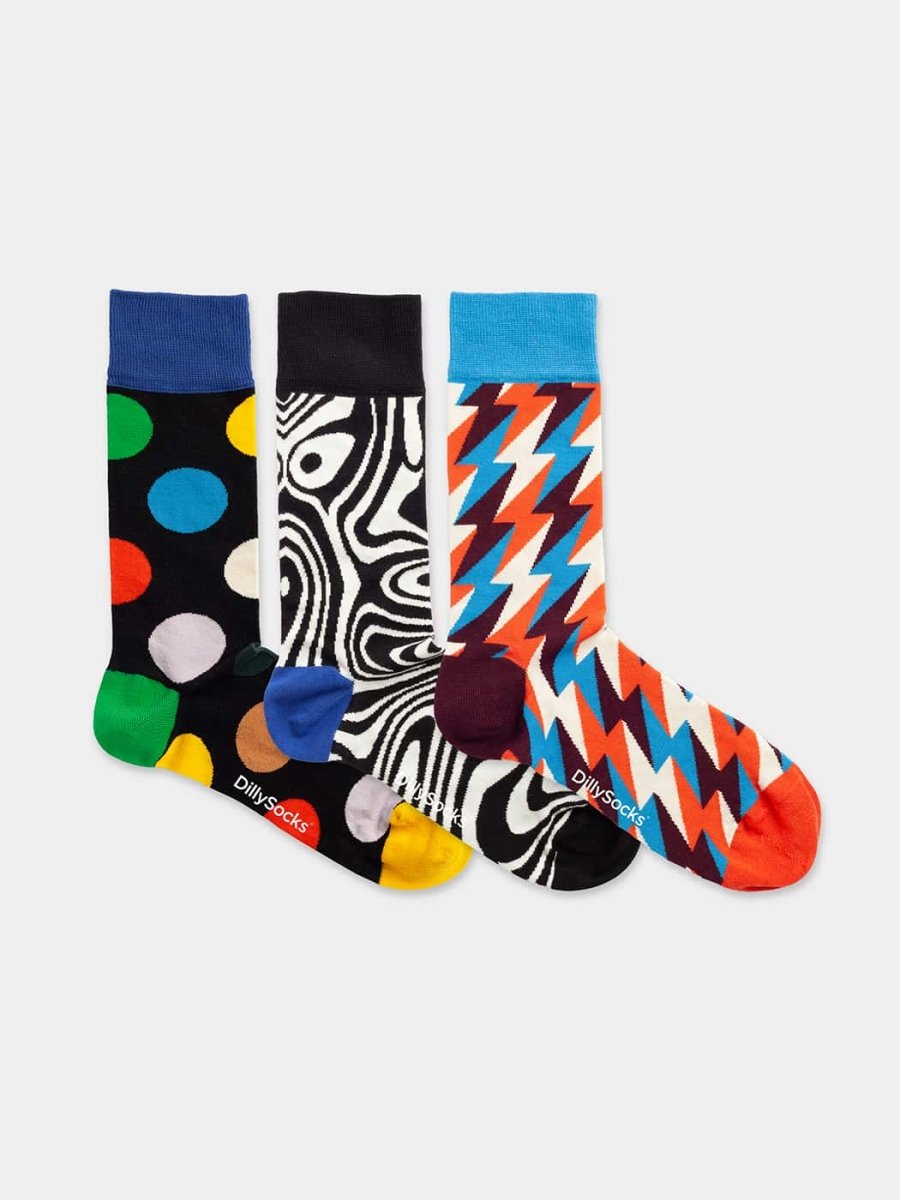 Socken - Geschenkbox On A Short Trip (3er Box) von DillySocks