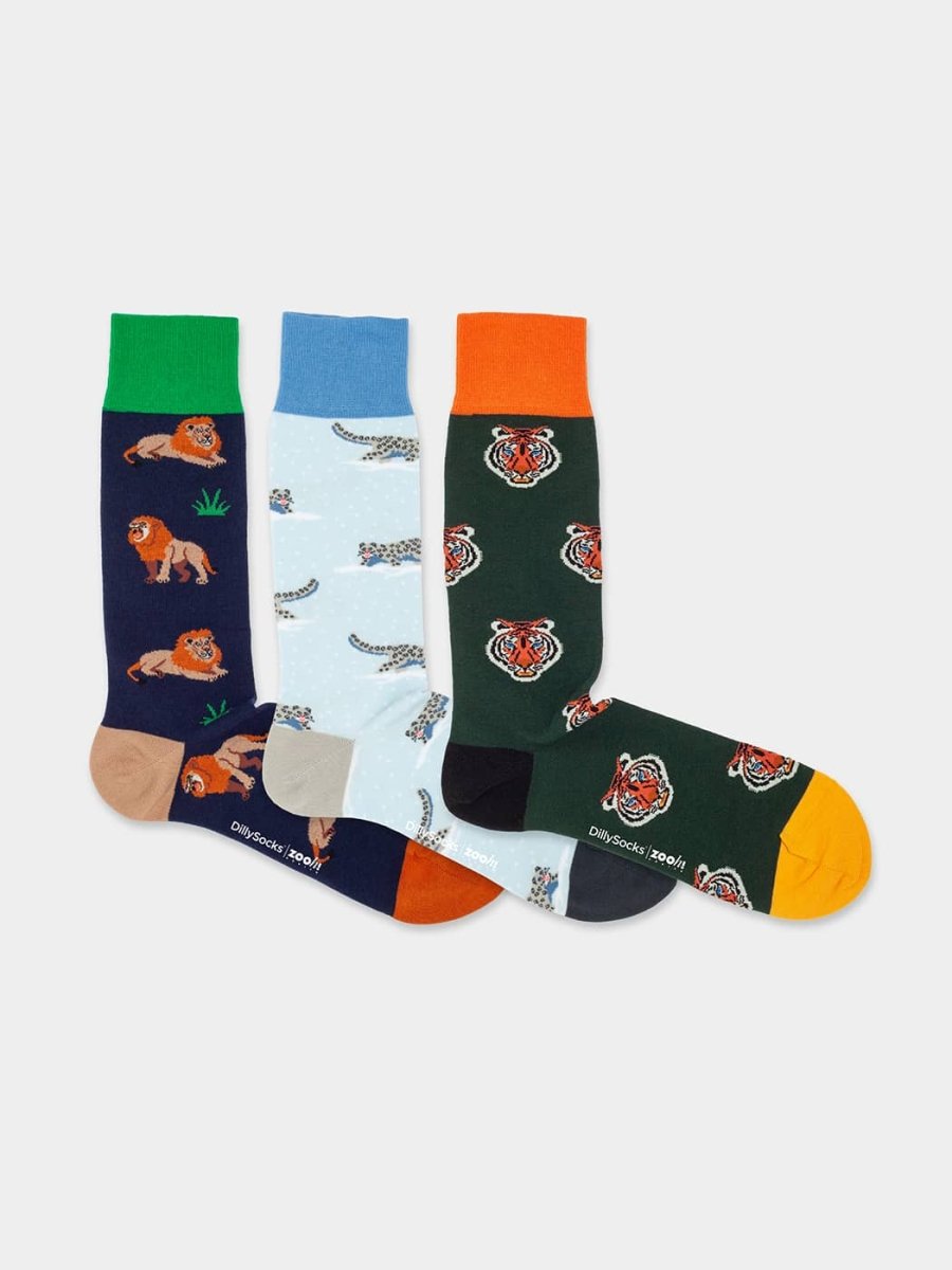 Socken - Geschenkbox Panthera Box (3er Box) von DillySocks