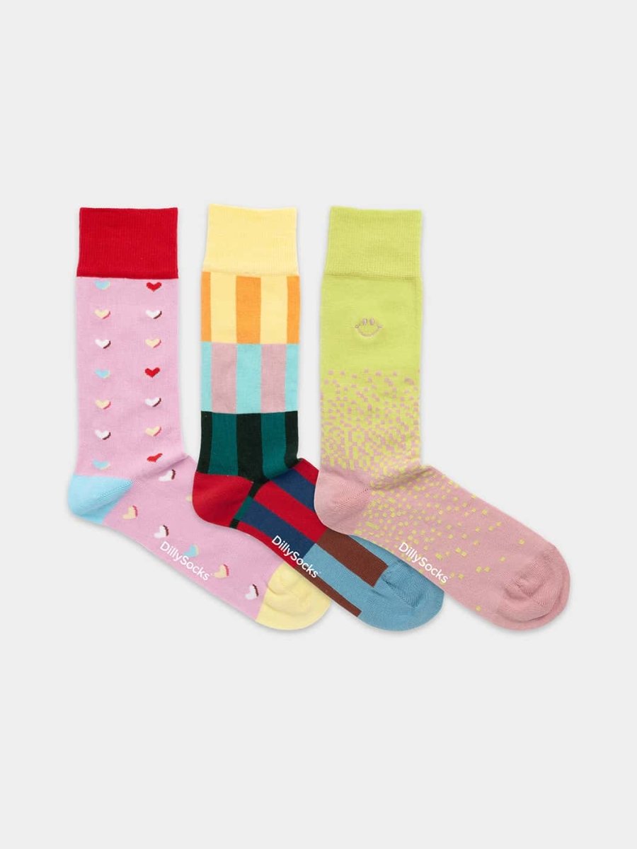 Socken - Geschenkbox Situationship (3er Box) von DillySocks