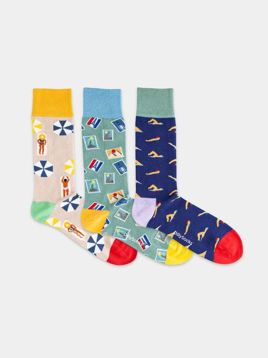 Socken - Geschenkbox Vacation Forever (3er Box) von DillySocks