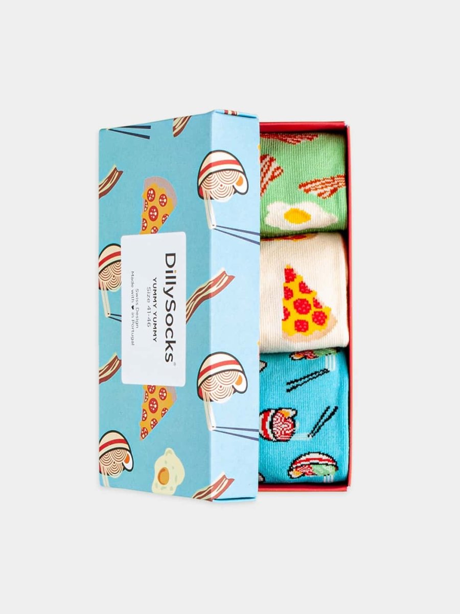 Socken - Geschenkbox Yummy Yummy (3er Box) von DillySocks