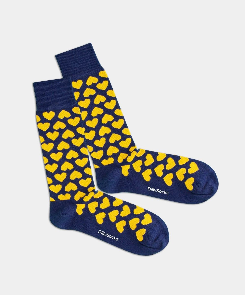 Socken Heart Blues von DillySocks