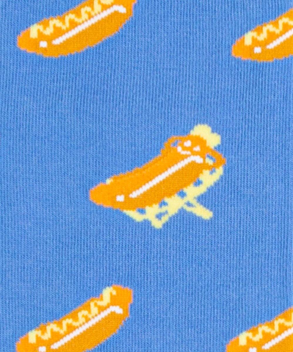 Hot Dog Hunger Socken mit Ketchup und Senf Motiv