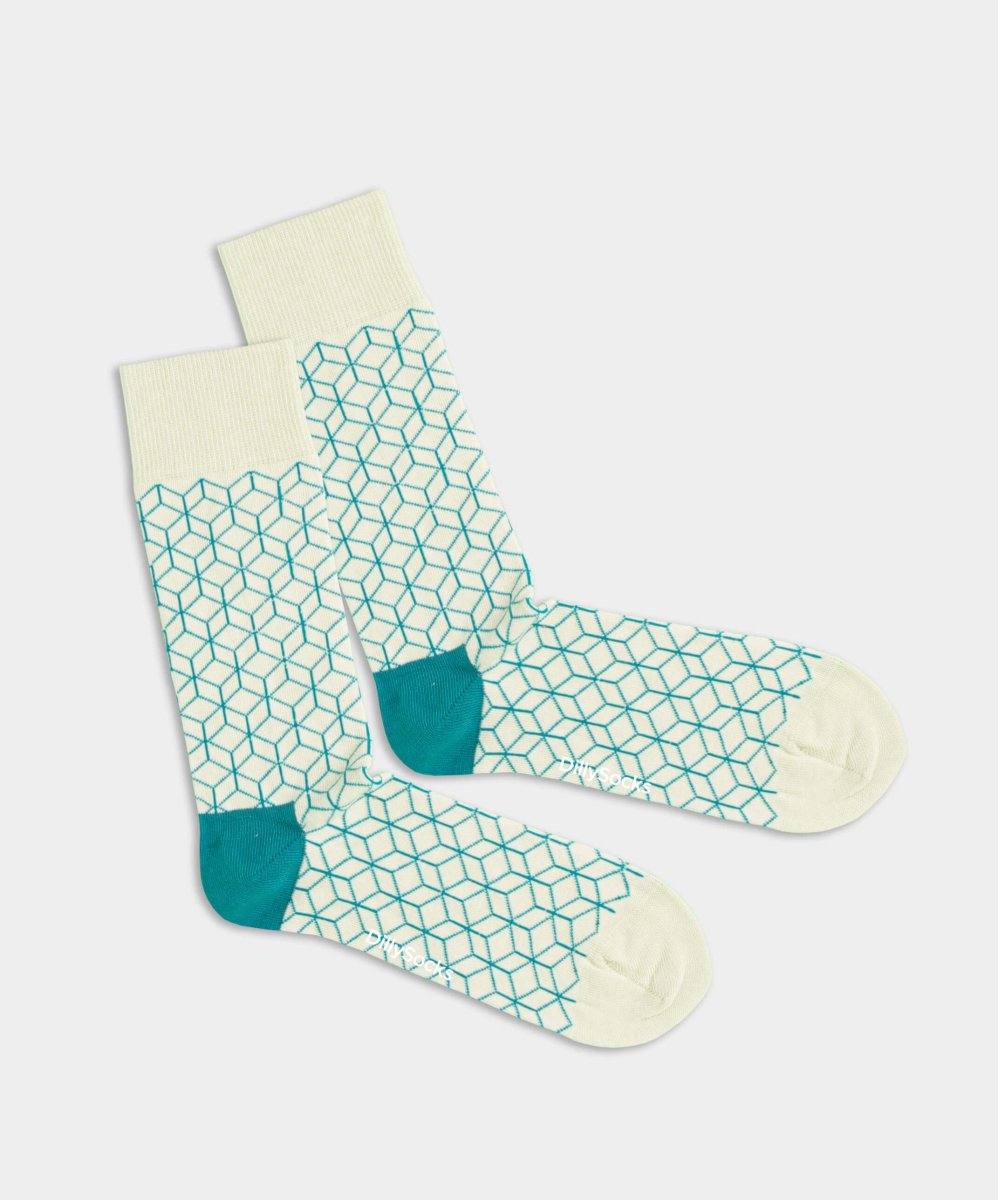 Lime Lining Sockenmuster mit limettengrünem Design
