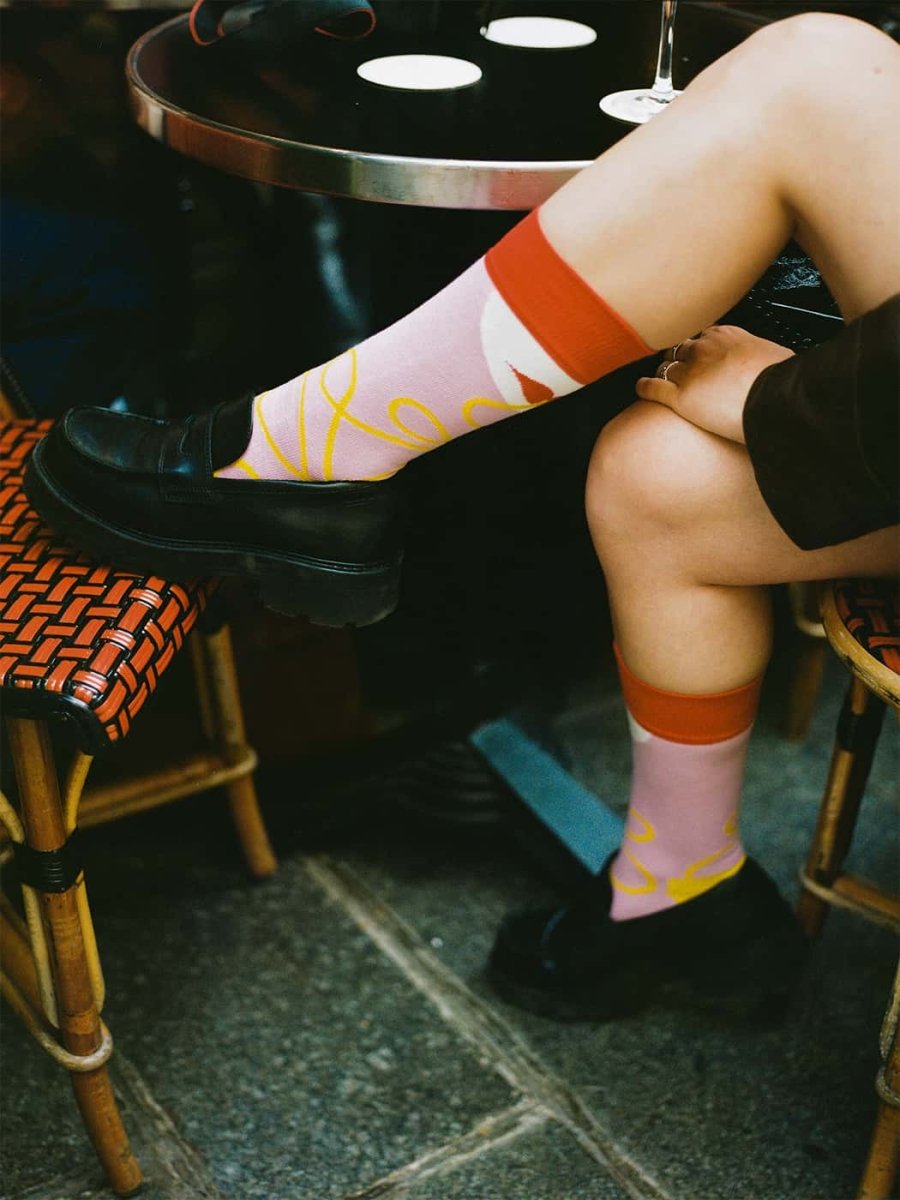 Socken No Regretti Eat Spaghetti von DillySocks