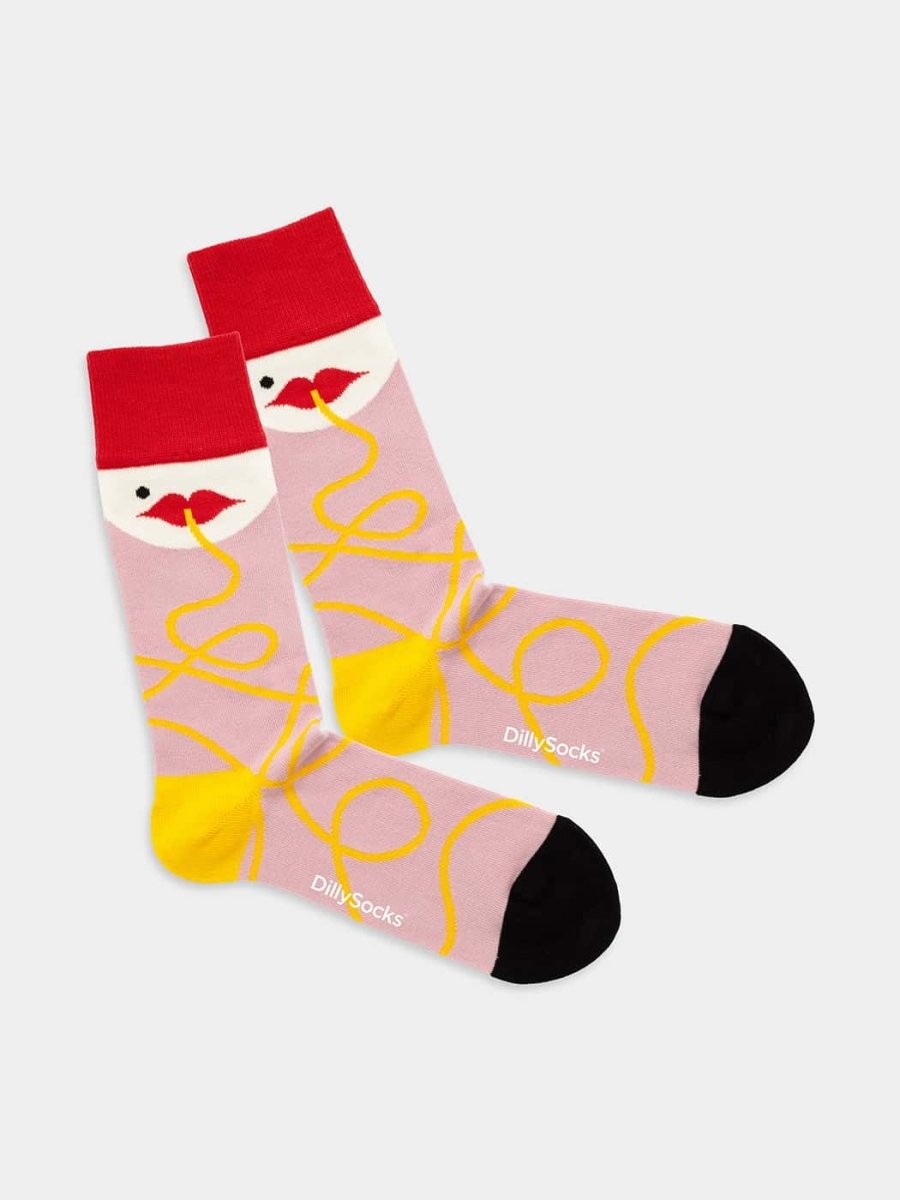 Socken No Regretti Eat Spaghetti von DillySocks