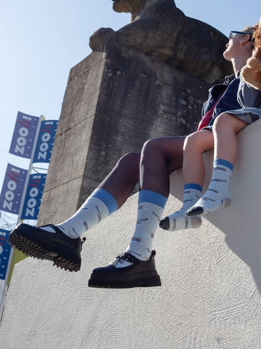 Socken Panthera Schneeleopard von DillySocks