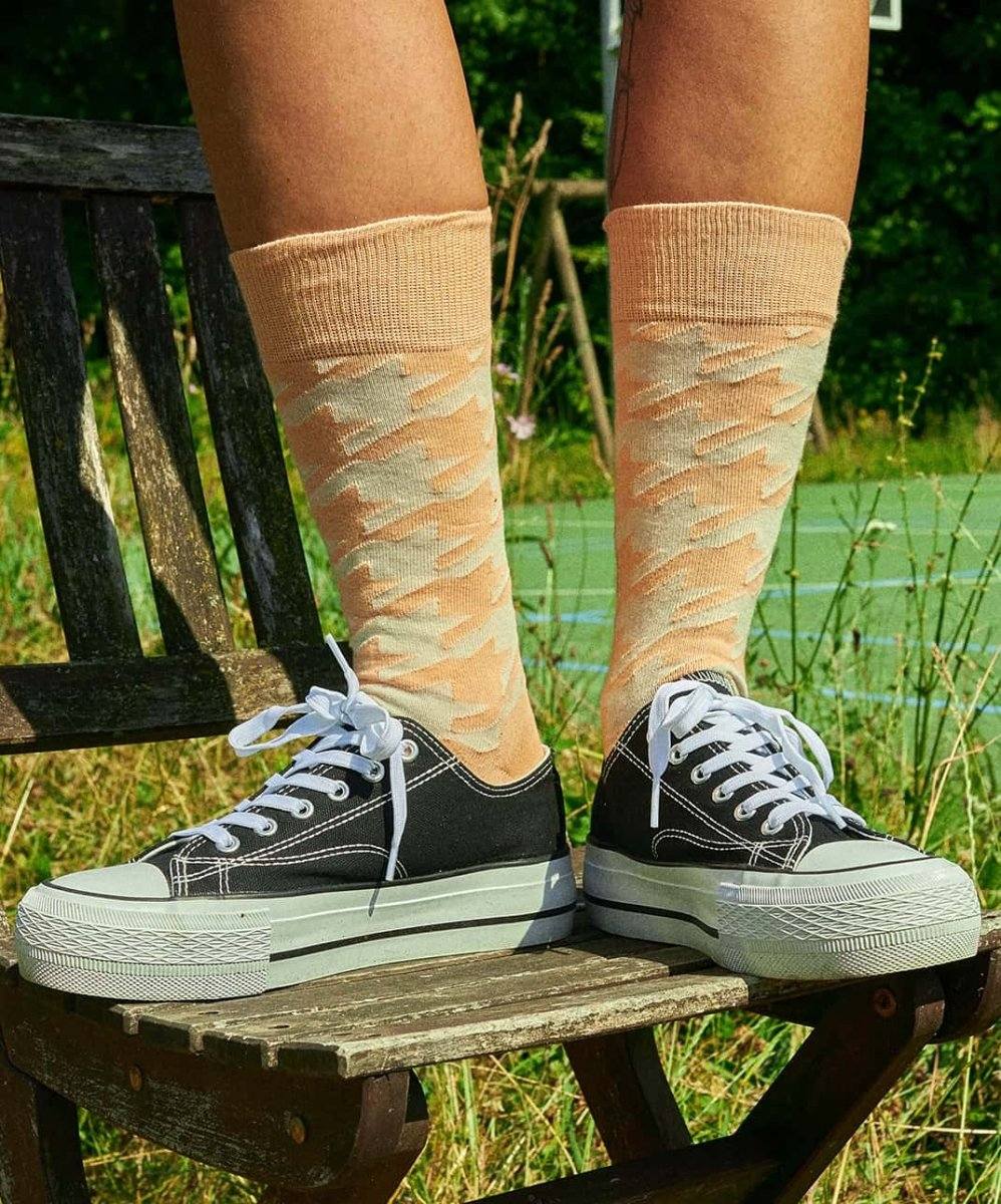 Socken Pastel Houndstooth von DillySocks