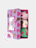Socken Pink Ribbon (3er Box) von DillySocks
