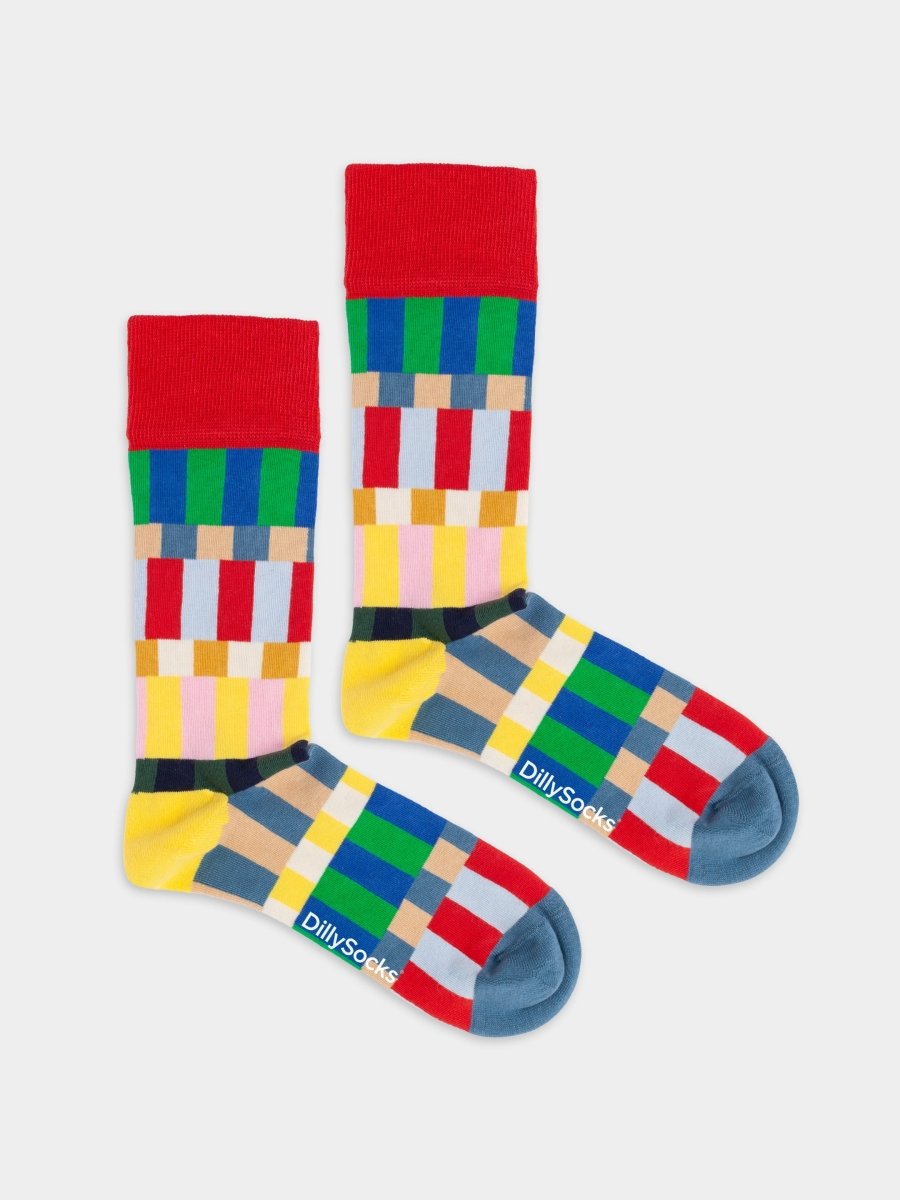 Socken Pixel Blocks von DillySocks