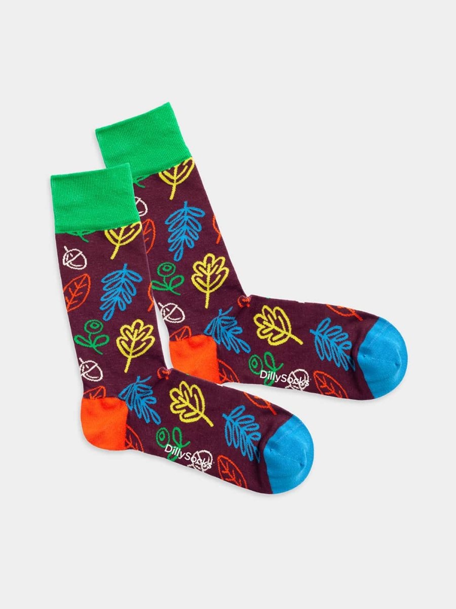 Socken Pop Art Leaves von DillySocks