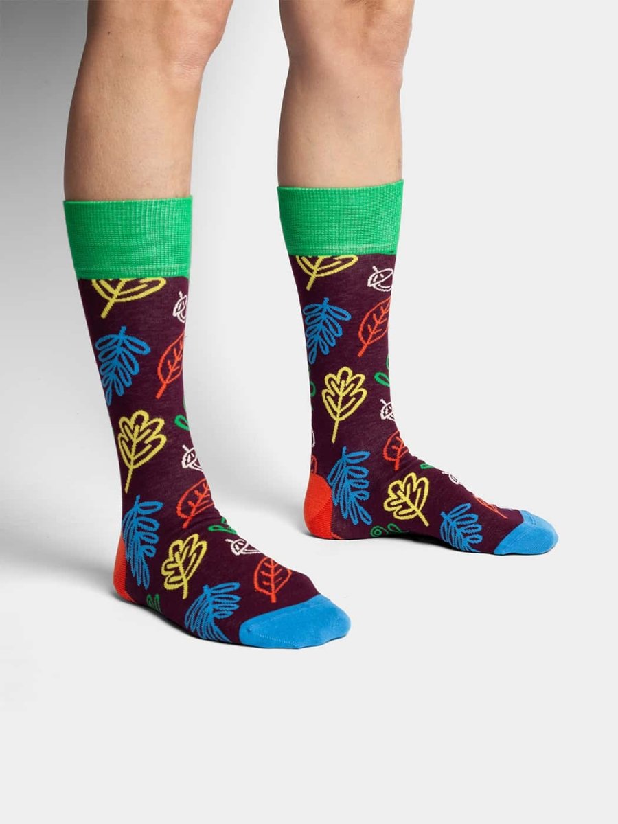 Socken Pop Art Leaves von DillySocks