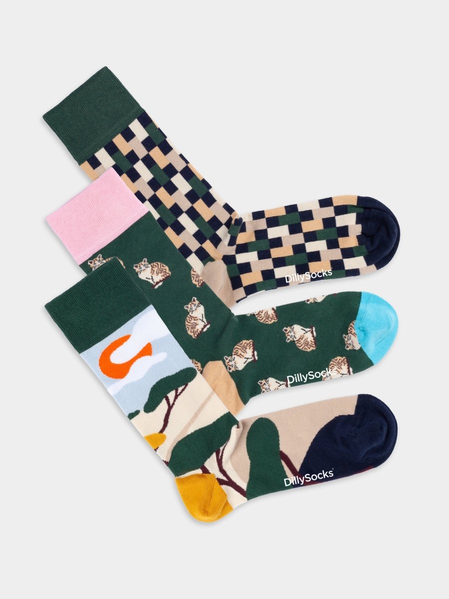 Socken Prairie Diary (3er Pack) von DillySocks