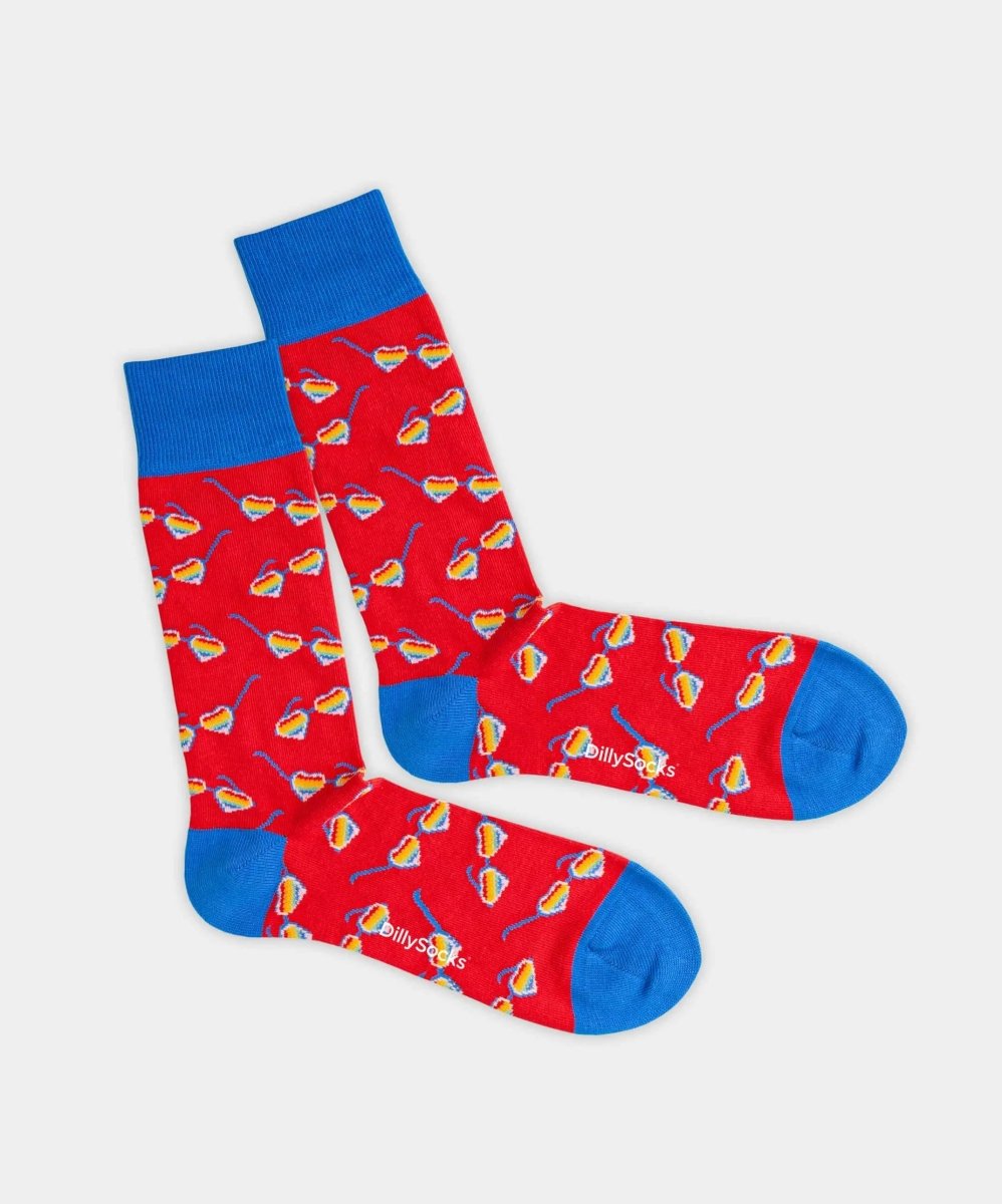 Socken Rainbow Glasses von DillySocks