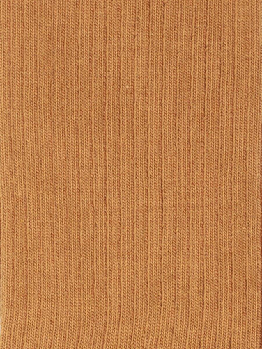 Rippen Goldgelb Socken in strahlendem Gelb mit Rippstruktur