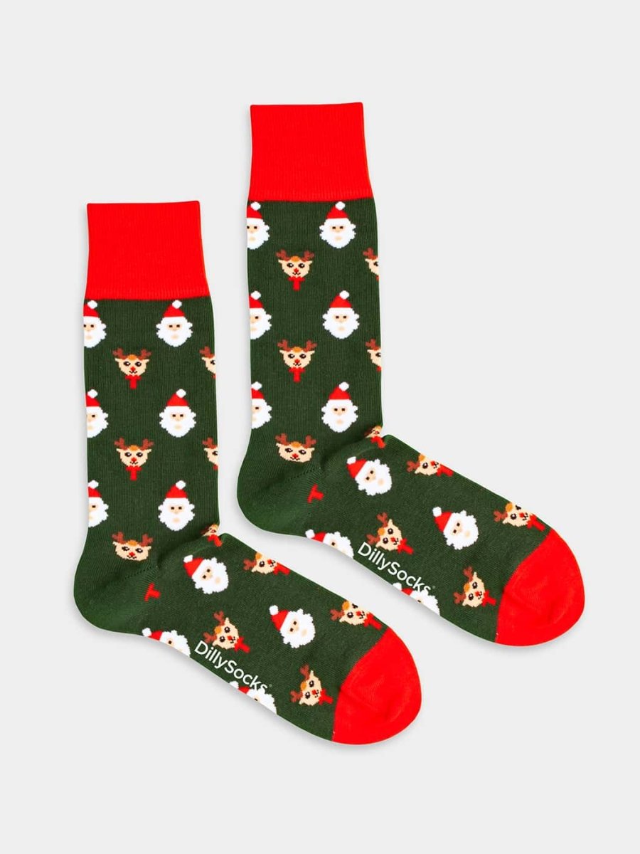 Socken Rudolph in the Forest von DillySocks