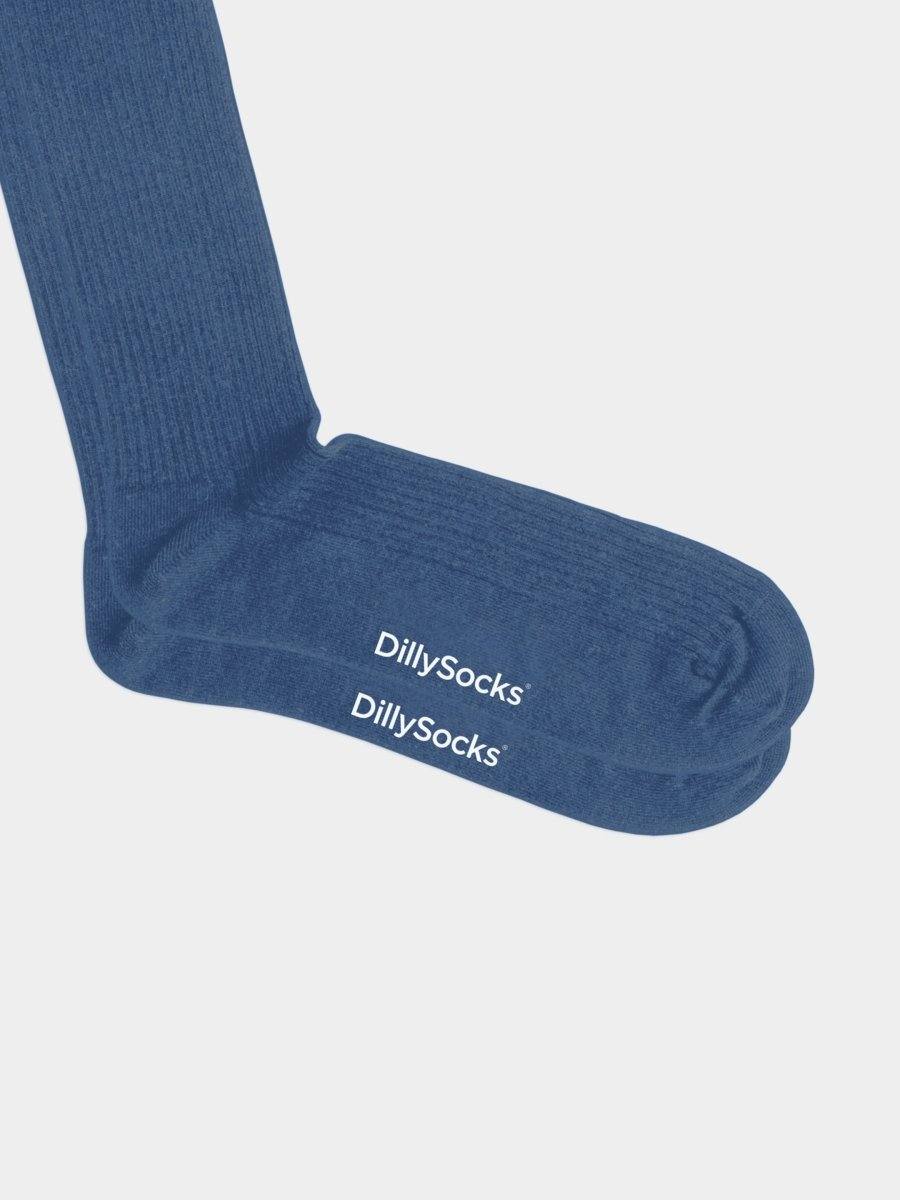 Socken - Sets Ribbed Just Blue (4er Pack) von DillySocks
