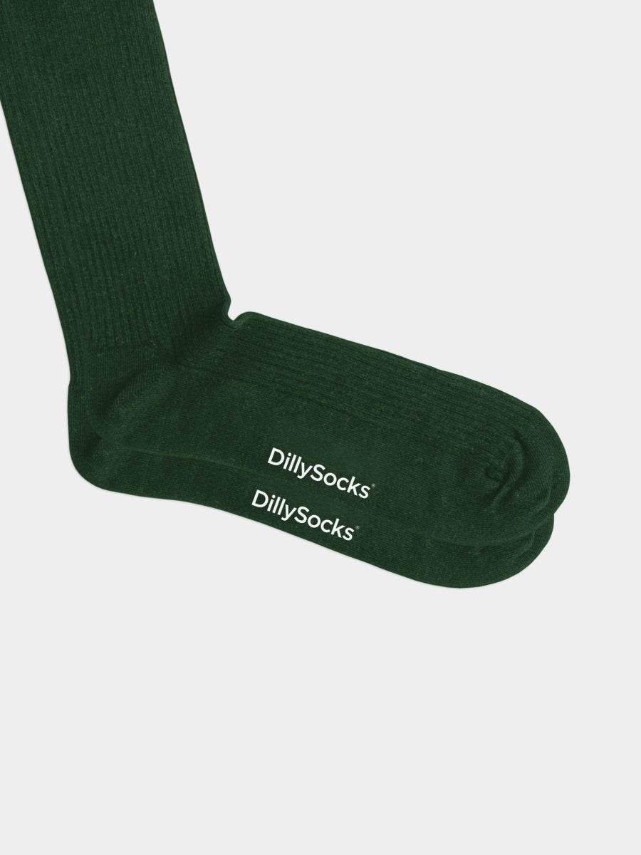 Socken - Sets Ribbed Just Green (4er Pack) von DillySocks
