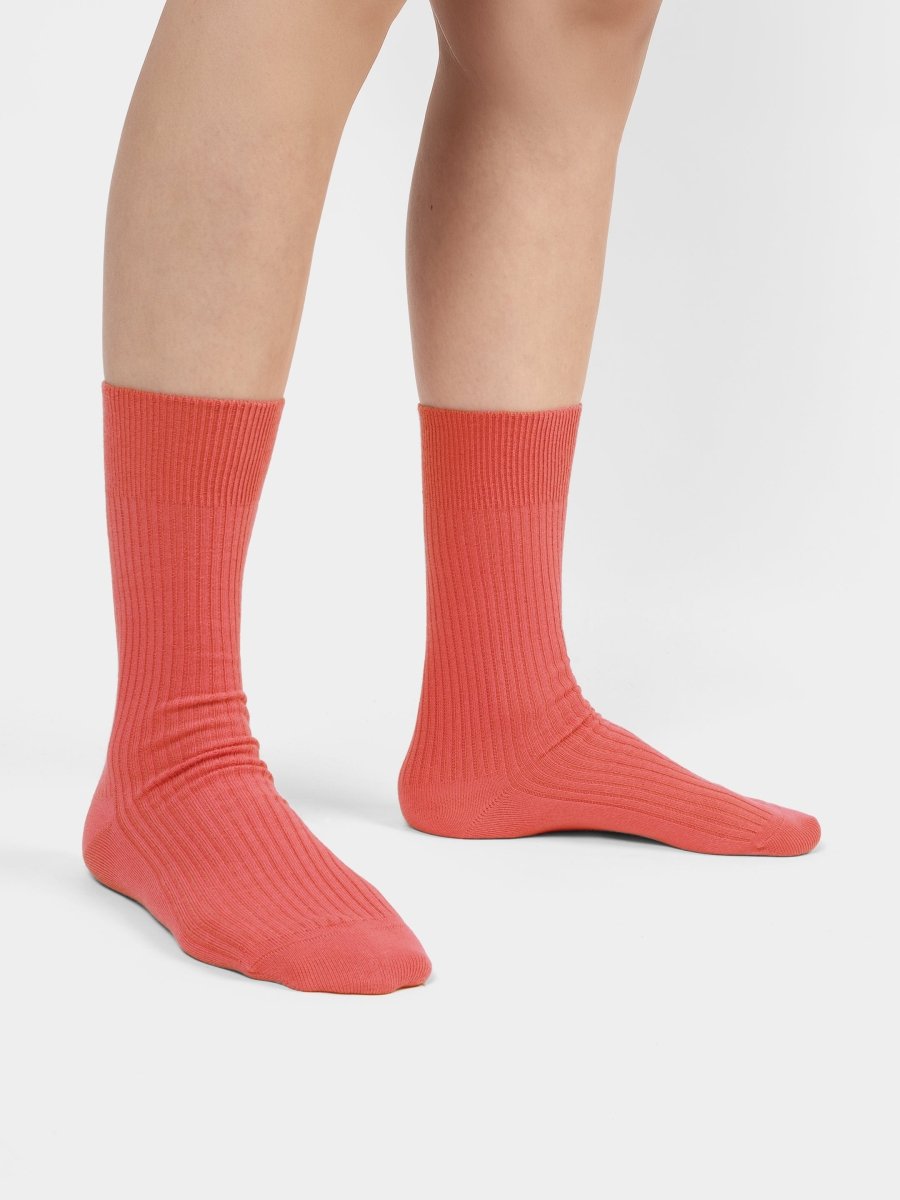 Socken - Sets Ribbed Just Red (4er Pack) von DillySocks