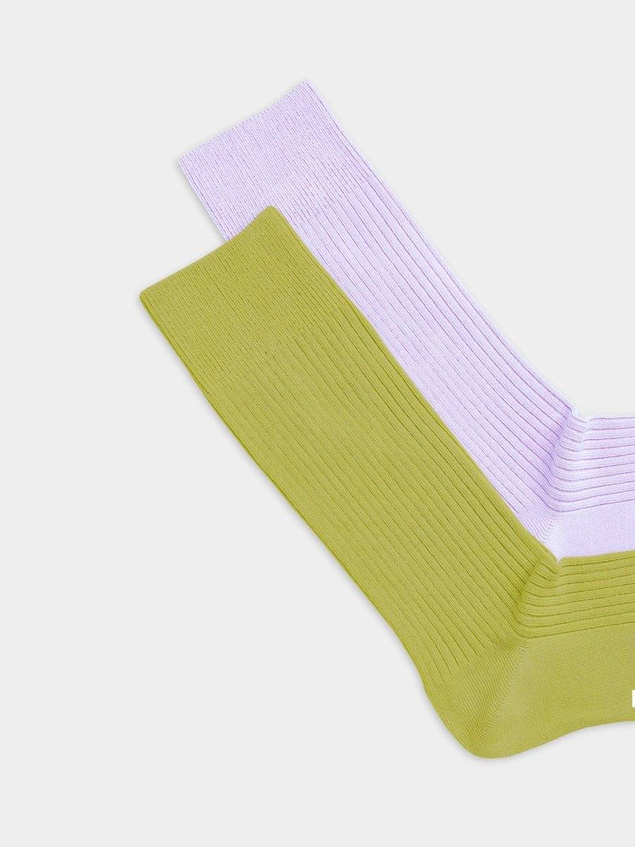 Socken - Sets Ribbed Modern Pastels (2er Pack) von DillySocks