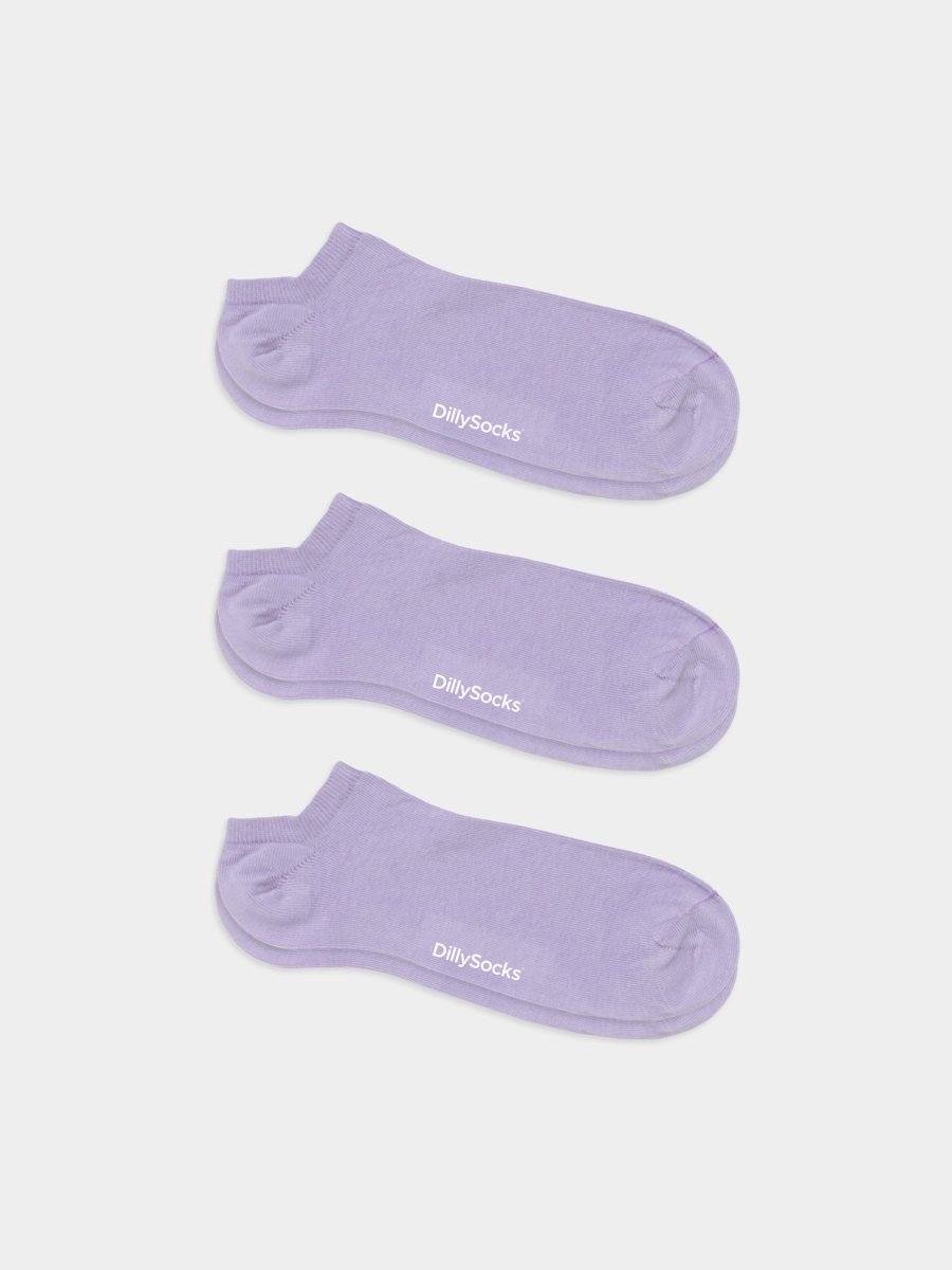 Socken - Sets Short Lavender Lilac (3er Pack) von DillySocks