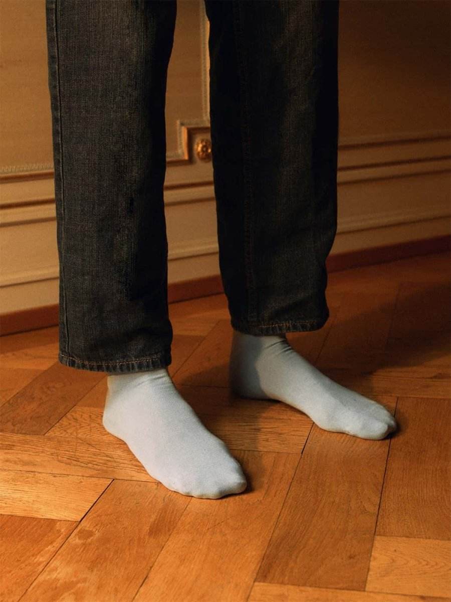 Socken - Sets Smooth Baby Blue (3er Pack) von DillySocks