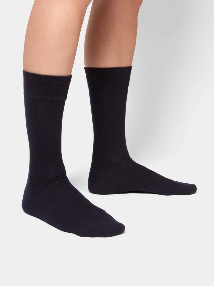 Socken - Sets Smooth Dark Navy (3er Pack) von DillySocks