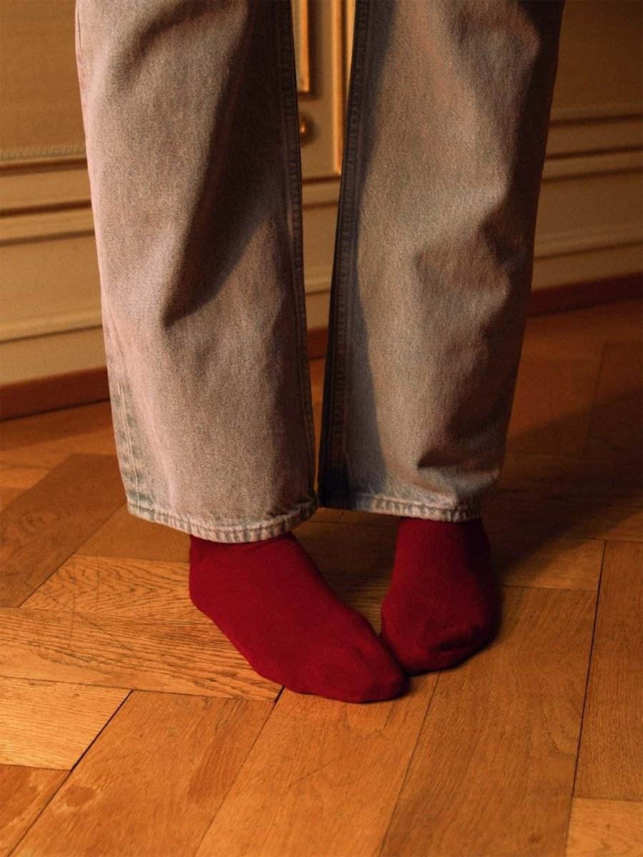 Socken - Sets Smooth Ferrari Red (3er Pack) von DillySocks