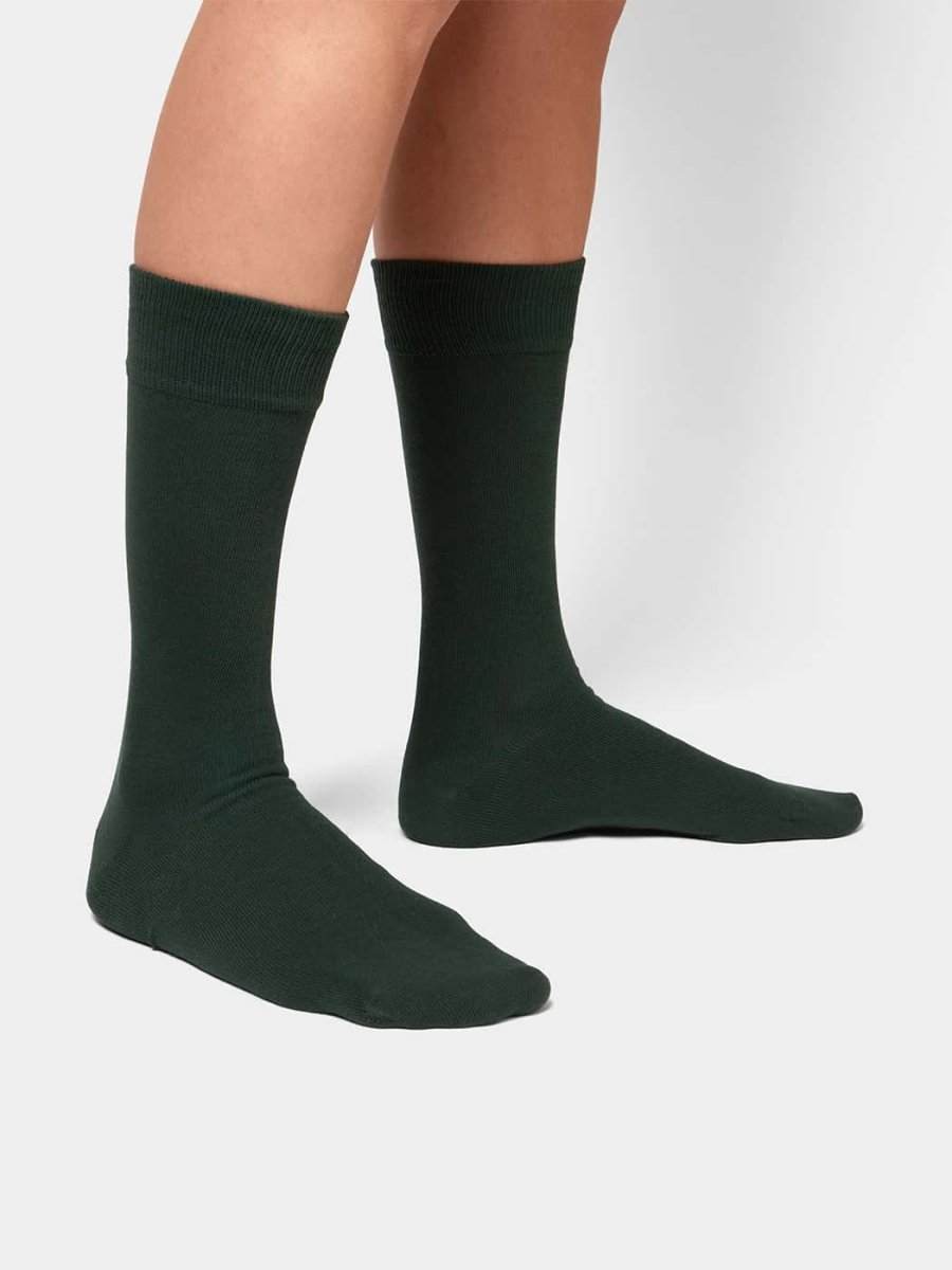 Socken - Sets Smooth Forest Green (3er Pack) von DillySocks
