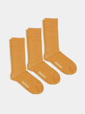Socken - Sets Smooth Golden Yellow (3er Pack) von DillySocks
