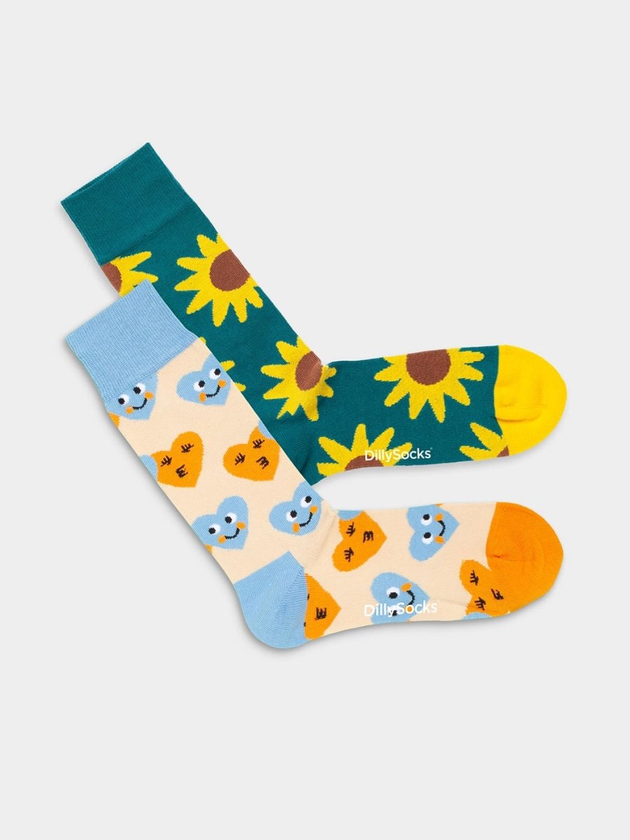 Socken - Sets Sunflower Smiles 2er Set von DillySocks