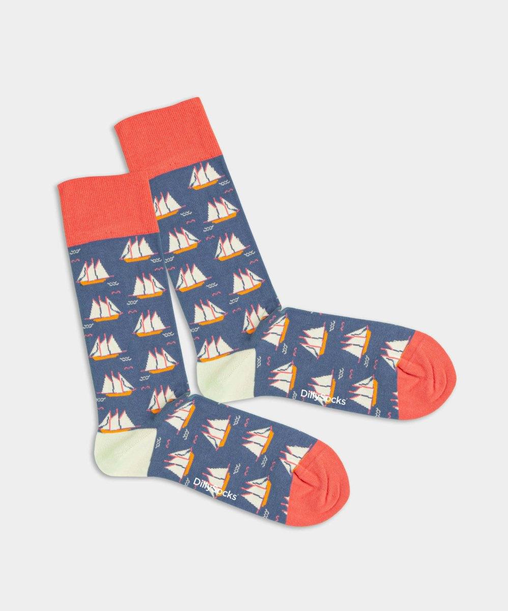 Ship Ship Hooray coole Hip-Hop-Piraten Socken mit Segelmotiv
