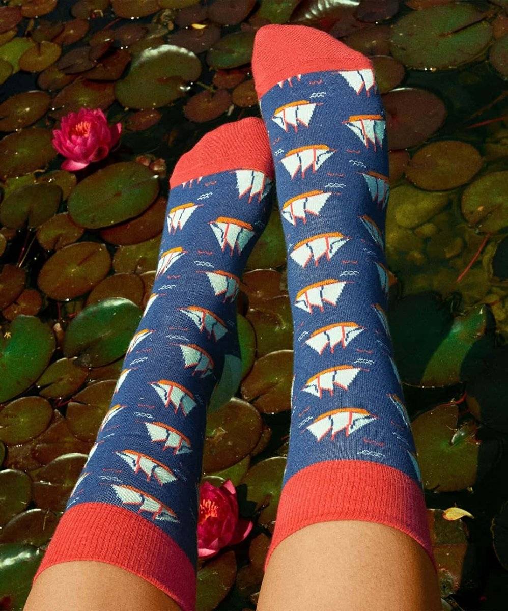 Ship Ship Hooray coole Hip-Hop-Piraten-Socken mit Segeln
